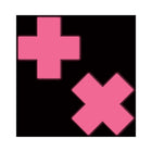 Pastease Plus X: Glow-in-the-Dark Neon Pink Cross Pasties Nipple Covers