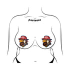 Pastease Patriotic Born Free Red White & Blue American Glory Eagle Nipple Covers