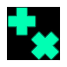 Pastease Plus X: Glow-in-the-Dark Neon Turquoise Cross Pasties Nipple Covers