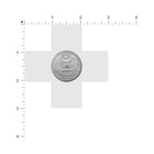 Pastease Plus X: Glow-in-the-Dark Neon Turquoise Cross Pasties Nipple Covers