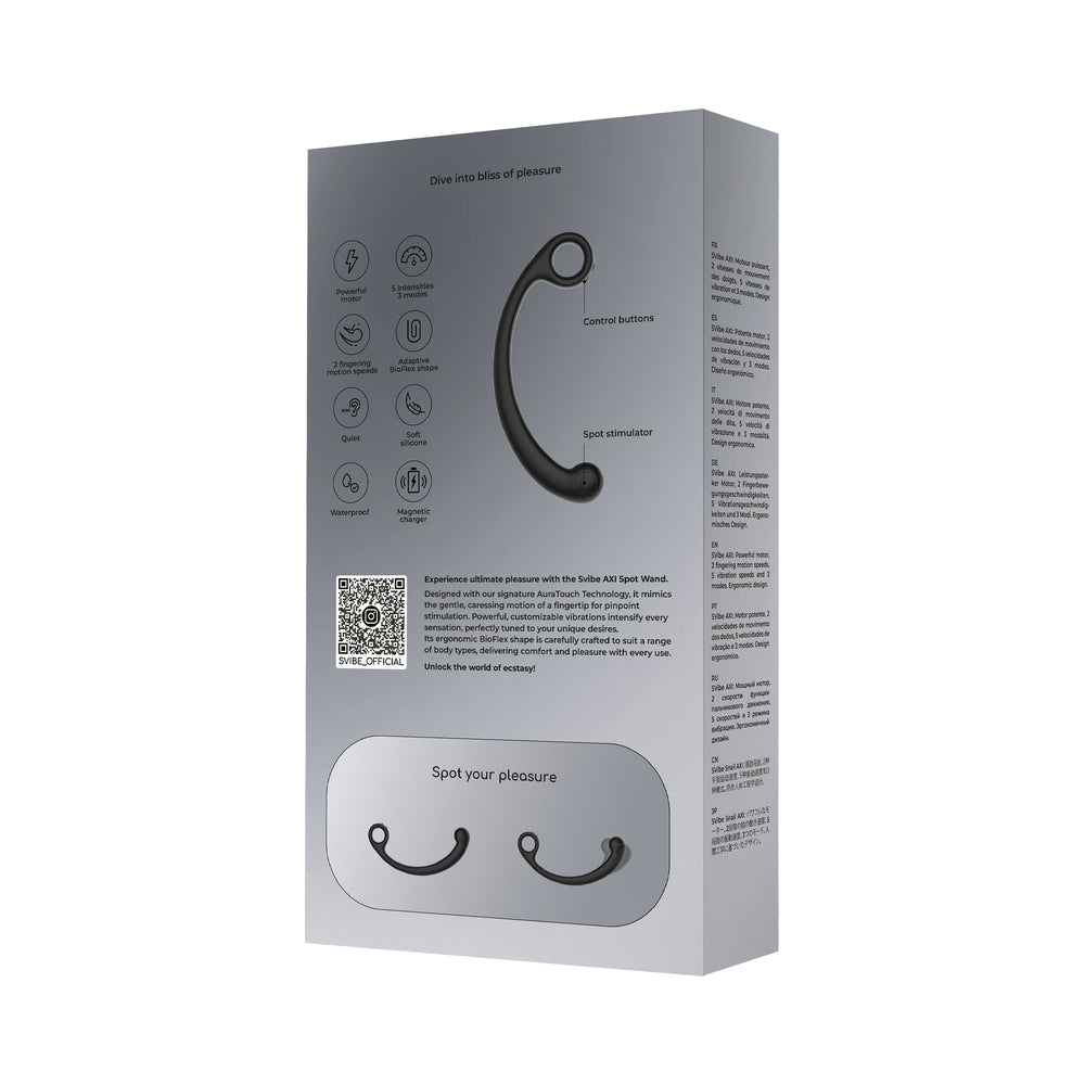 SVibe Snail AXI Spot Wand Granite Noir
