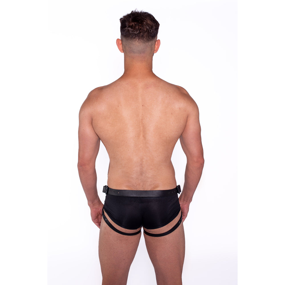 Prowler RED Leather Dong Harness M