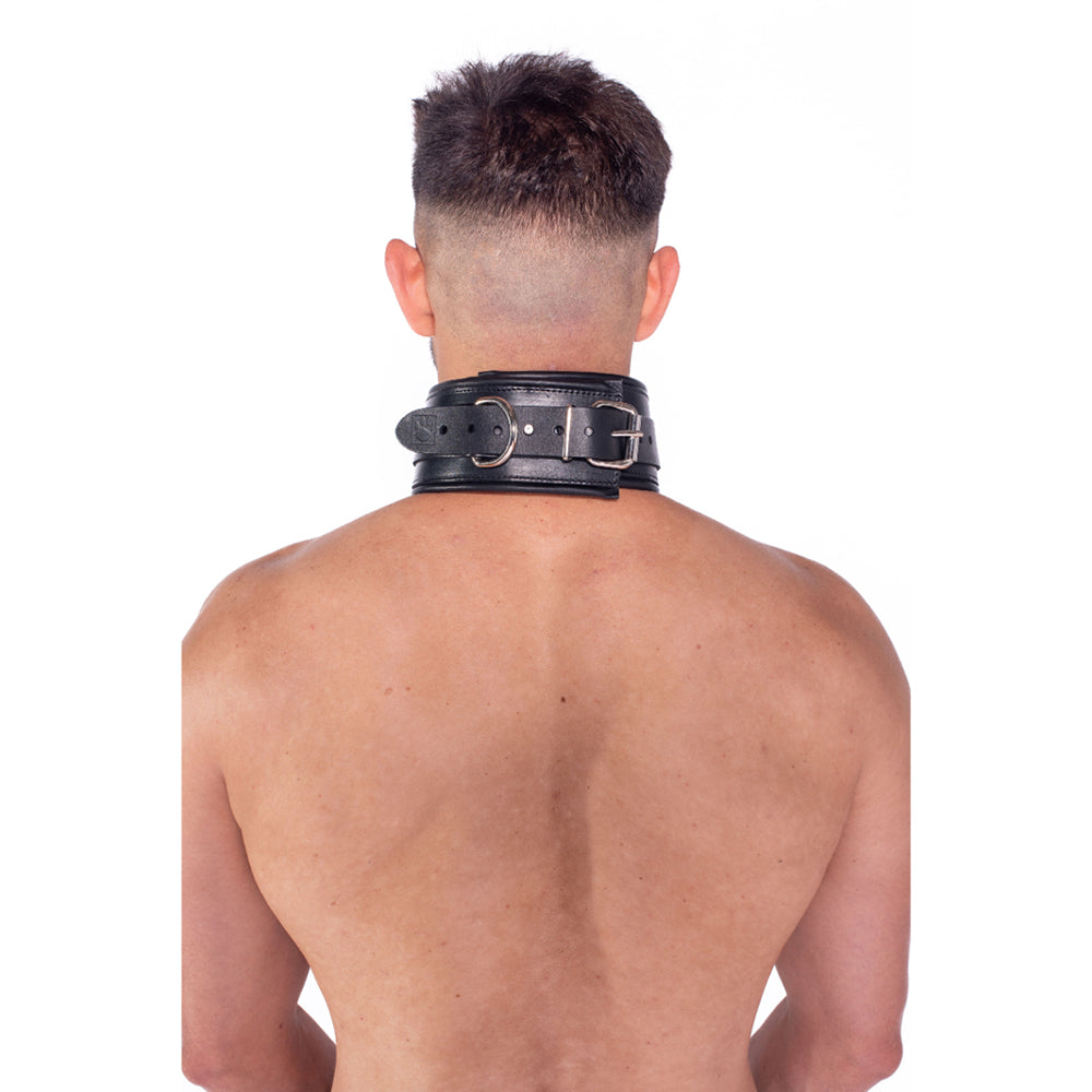 Prowler RED Leather Lockable Collar L/XL