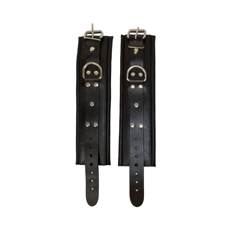 Prowler RED Leather Lockable Ankle Restraints S/M