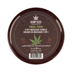 Earthly Body Hemp Seed 3-in-1 Massage Candle Tinsel Tease 6 oz.