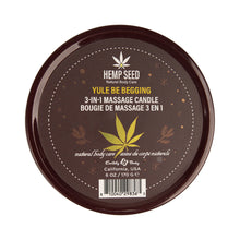 Earthly Body Hemp Seed 3-in-1 Massage Candle Yule Be Begging 6 oz.