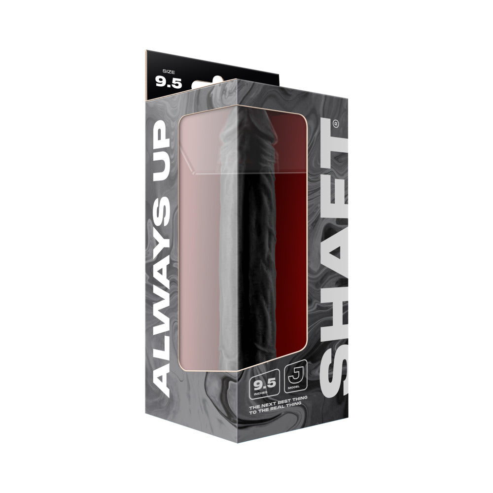 Shaft Model J 9.5 in. Liquid Silicone Dong Black
