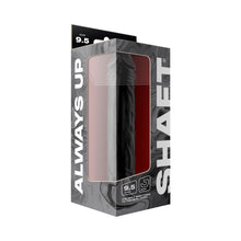 Shaft Model J 9.5 in. Liquid Silicone Dong Black