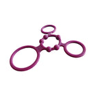 Enhancer Quad Cockring Rubine Red