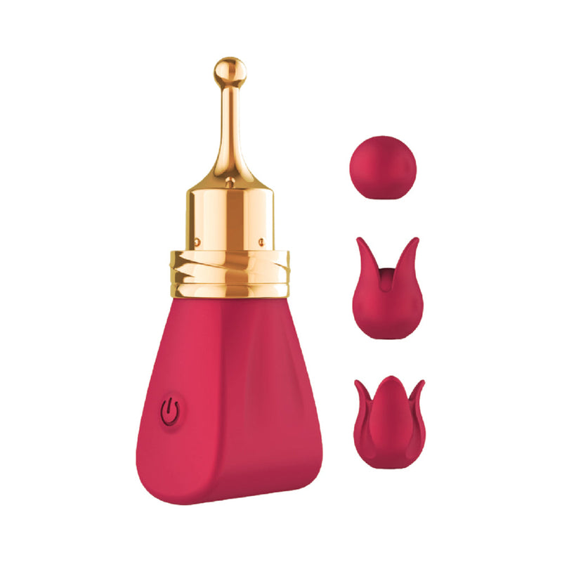 Gold Glam Tri-Tip Vibe Red