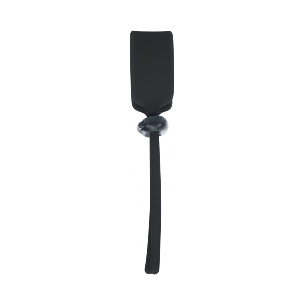 LEVELZ Wide Adjustable Silicone Lasso Cock Ring 5mm Black