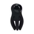 LEVELZ Digital Vibrating Silicone Penis Head Stimulator with Tentacles Black