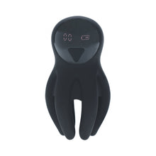 LEVELZ Digital Vibrating Silicone Penis Head Stimulator with Tentacles Black