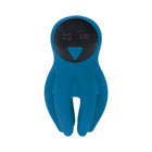 LEVELZ Digital Vibrating Silicone Penis Head Stimulator with Tentacles Teal