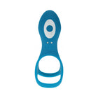 LEVELZ Vibrating Silicone Cock & Ball Ring with Shaft Loop Teal
