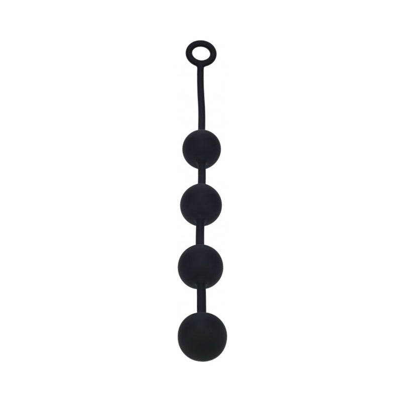 LEVELZ Round Silicone Anal Balls XLarge 50mm Black