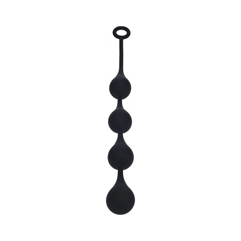 LEVELZ Waterdrop Silicone Anal Balls Large 40mm Black