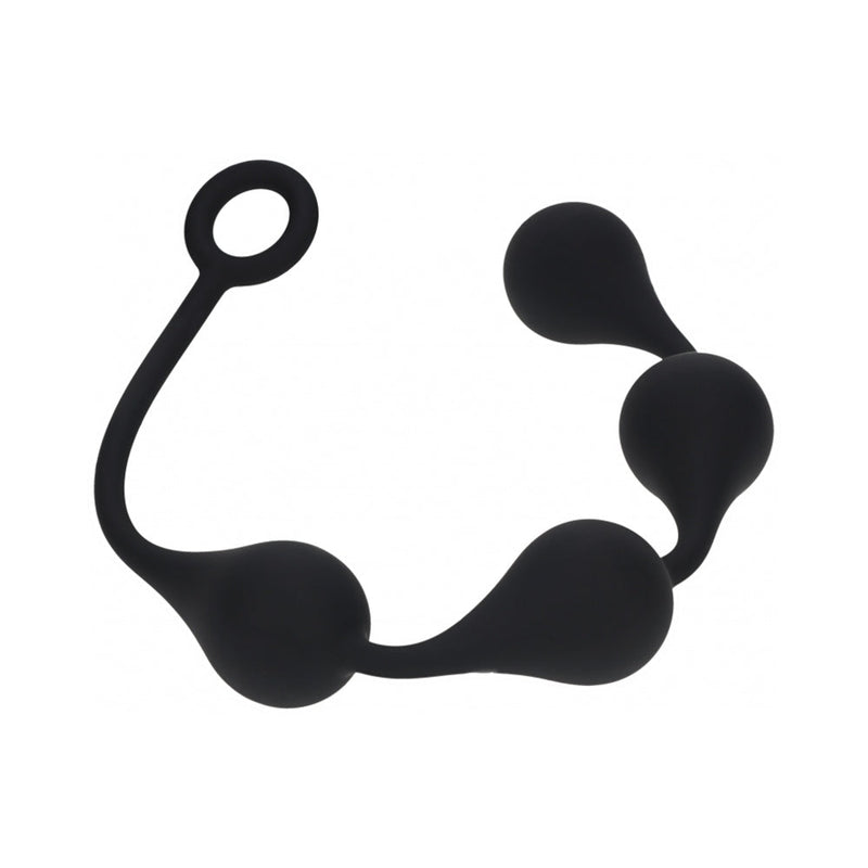 LEVELZ Waterdrop Silicone Anal Balls Large 40mm Black