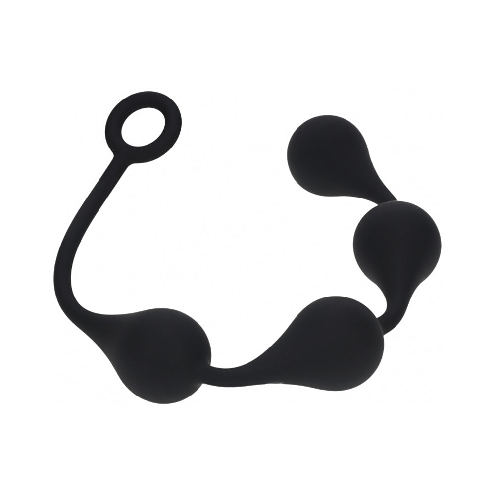 LEVELZ Waterdrop Silicone Anal Balls XLarge 50mm Black