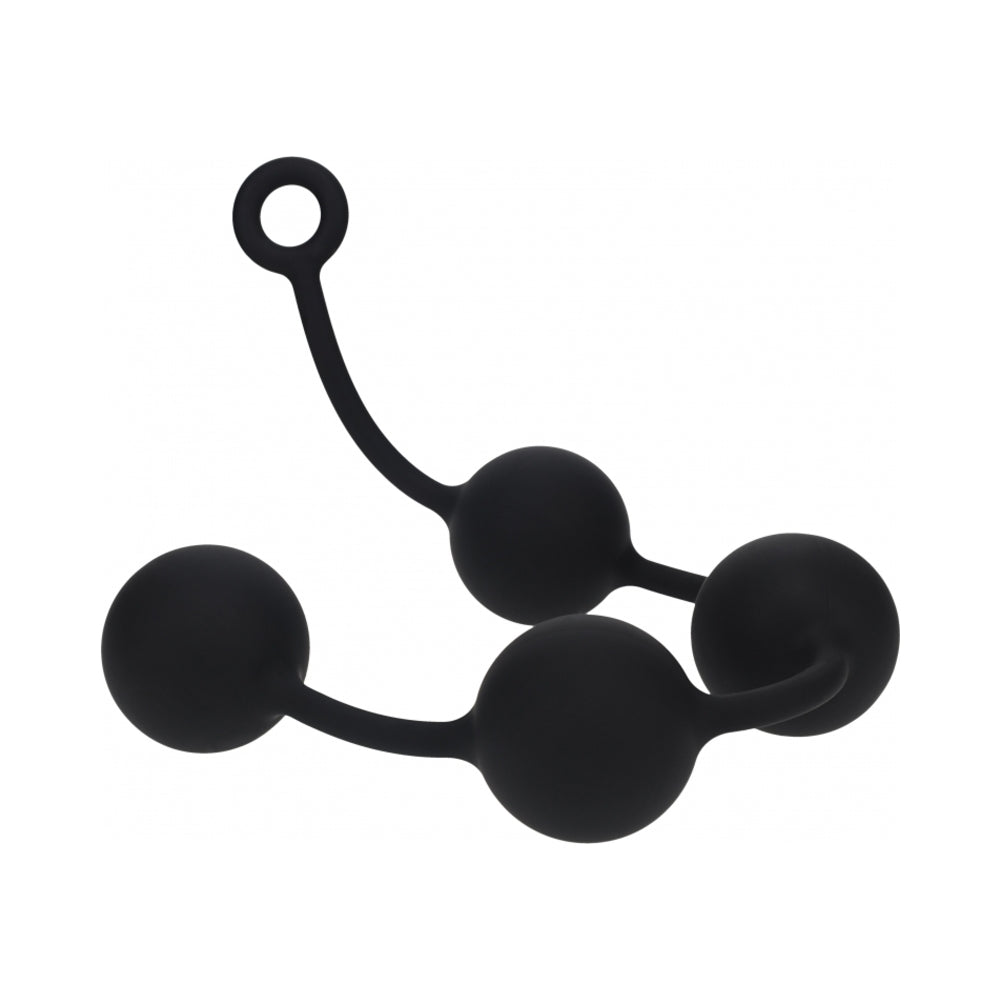 LEVELZ Round Silicone Anal Balls XXLarge 60mm Black