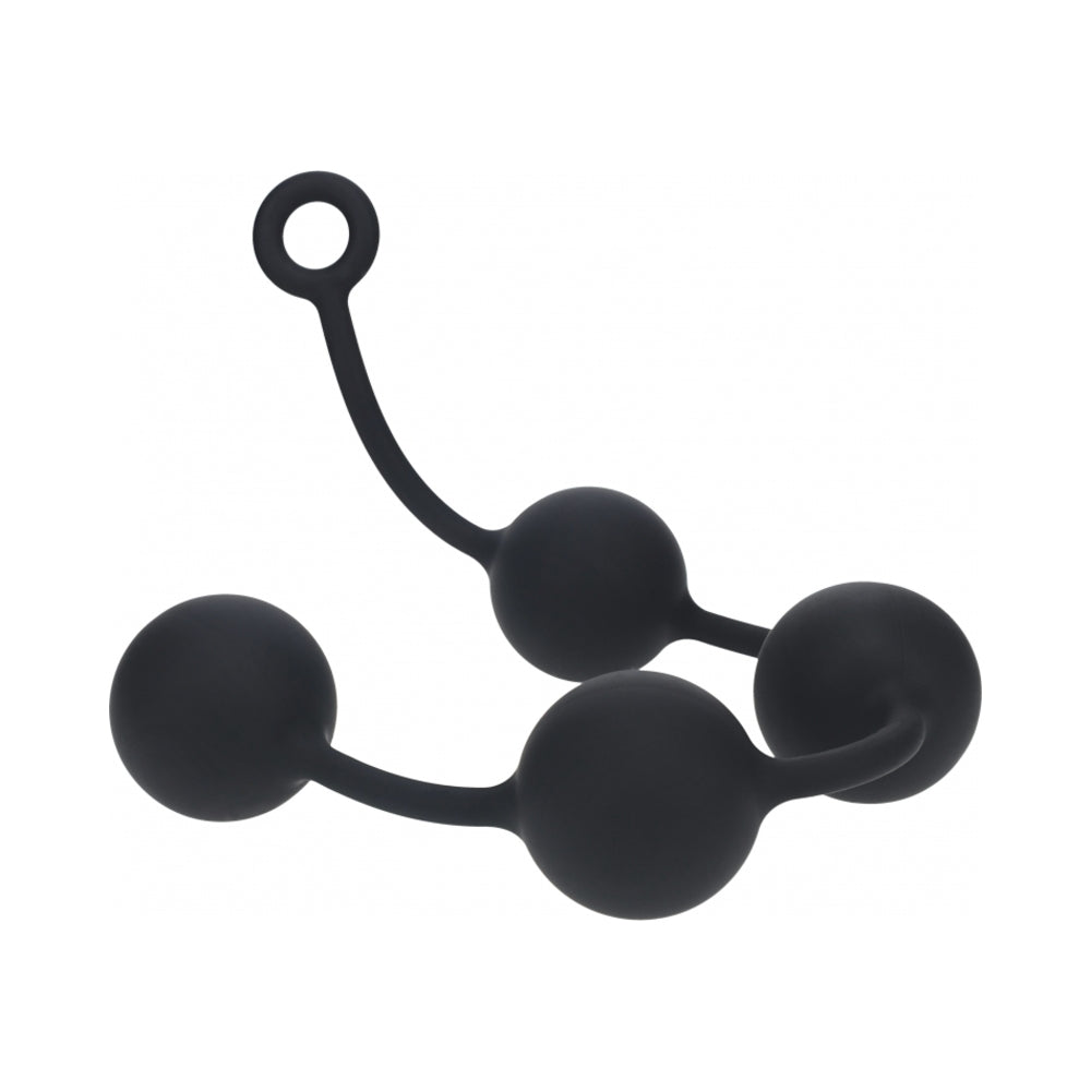 LEVELZ Round Silicone Anal Balls XXLarge 60mm Black