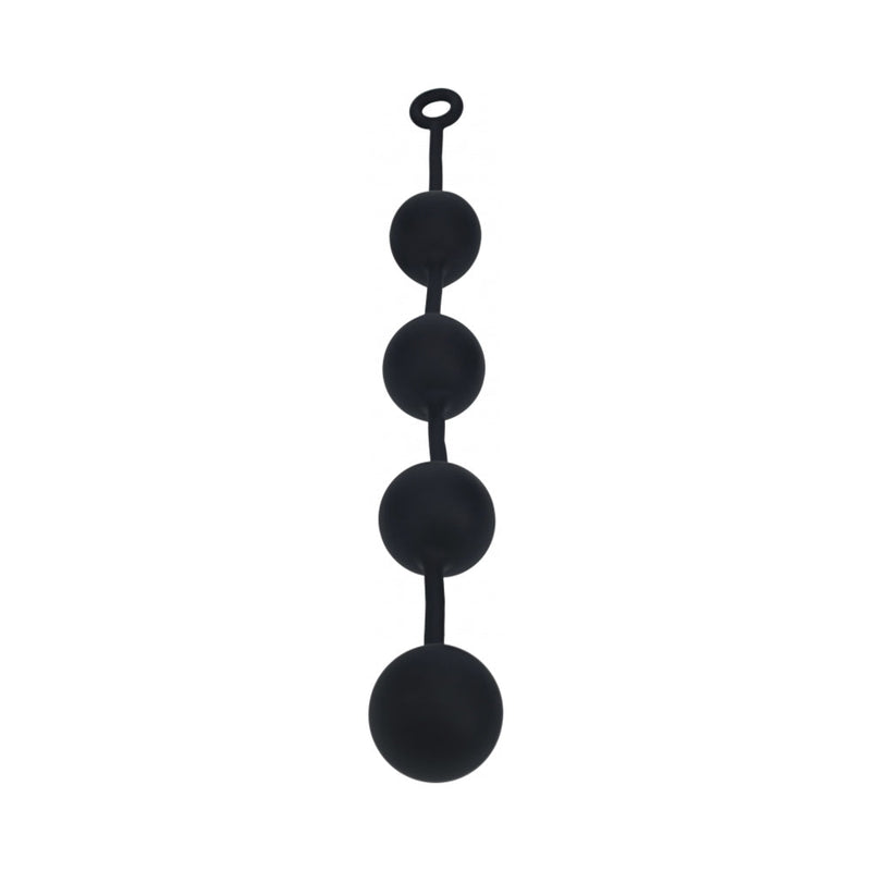 LEVELZ Round Silicone Anal Balls XXLarge 60 mm Black