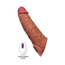Skinsations Thick Dick 7 in. Vibrating Penis Sleeve with Remote Vanilla Lovers