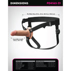 Fantasy X-Tensions Elite Silicone Hollow Strap-On Dual Density 5 in. Light