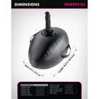 Fetish Fantasy Series Body Dock Inflatable Love Ball Black