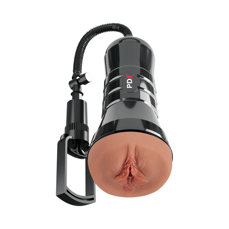 PDX Extreme Wet Pussies Super Sucker XXL Stroker Brown