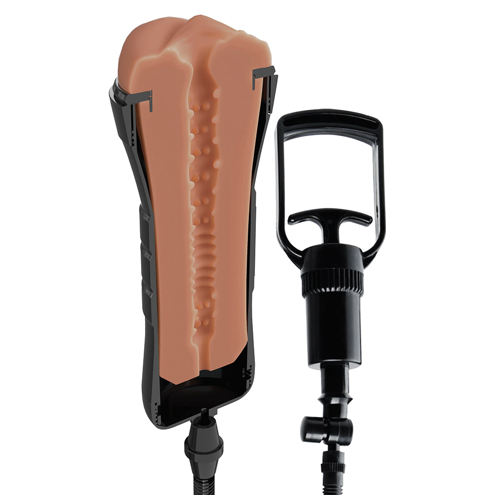 PDX Extreme Wet Pussies Super Sucker XXL Stroker Brown
