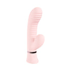 Loveline Mystique Rechargeable Silicone Ribbed Rabbit Vibrator Pink