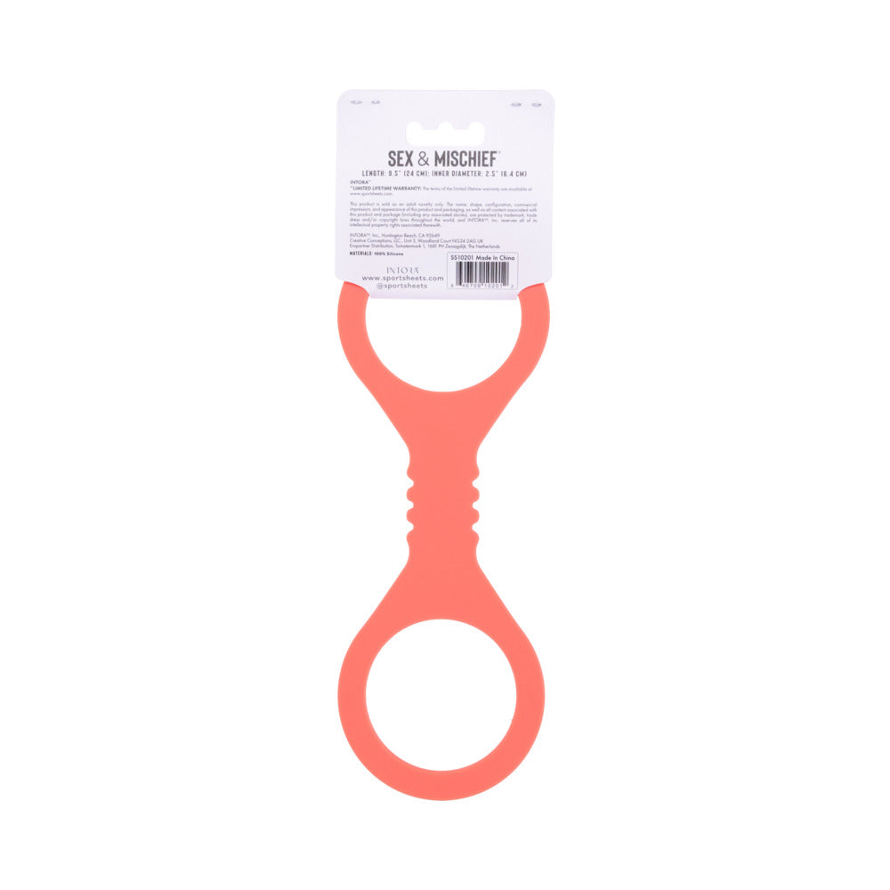 Sportsheets Sex & Mischief Peaches ''n CreaMe Small Silicone Cuffs