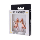 Sportsheets Sex & Mischief Peaches ''n CreaMe Bell Nipple Clamps