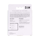 Sportsheets Sex & Mischief Peaches ''n CreaMe Silicone Nipple Suckers