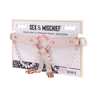 Sportsheets Sex & Mischief Peaches ''n CreaMe Pearl Garters