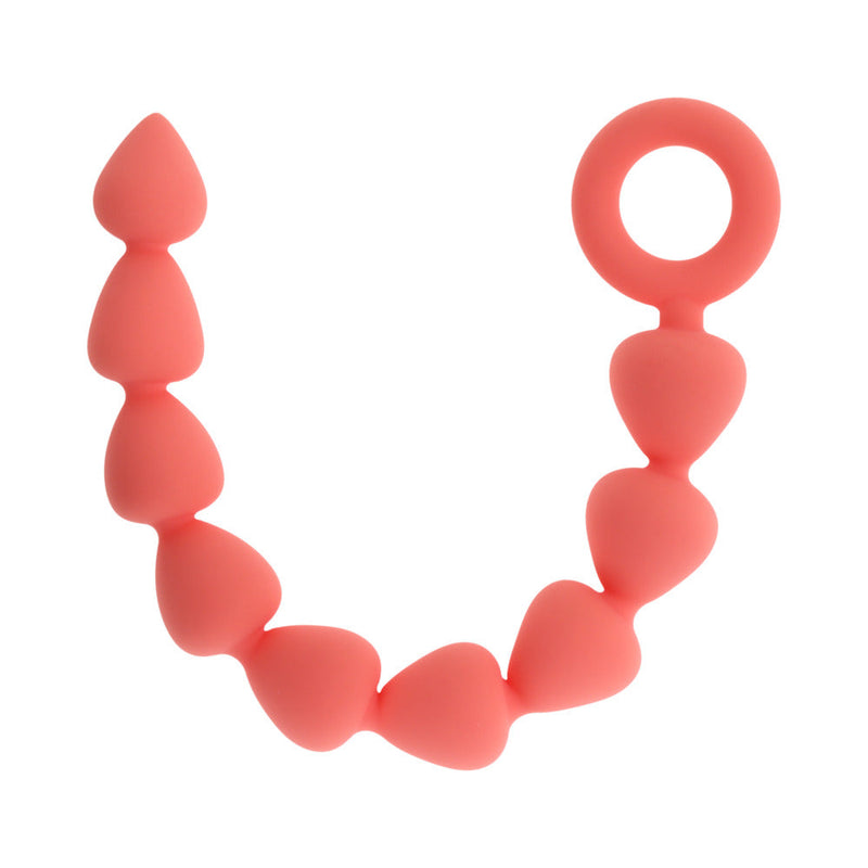 Sportsheets Sex & Mischief Peaches ''n CreaMe Silicone Anal Beads