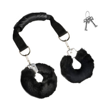 Master Series Furry Handcuffs with Handle