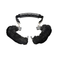 Master Series Furry Handcuffs with Handle