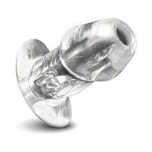 Master Series Dicked Clear Hollow Anal Plug Medium