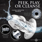 Master Series Dicked Clear Hollow Anal Plug Medium