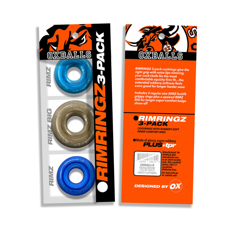 Oxballs Rimringz Multi Size 3-Pack Cool Blues