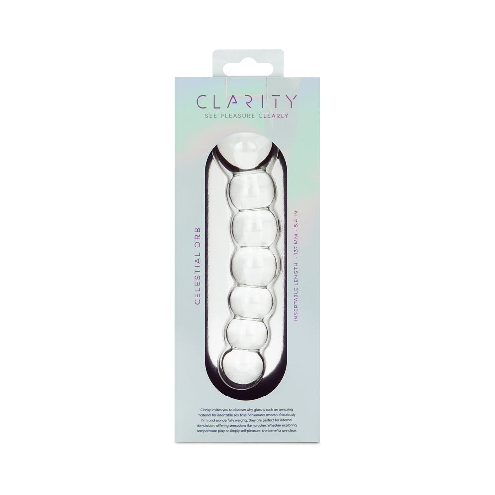 Clarity Celestial Orb Glass Dildo