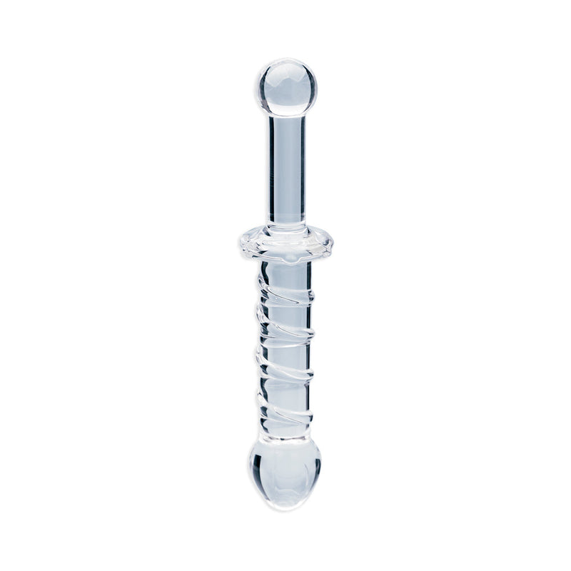Clarity Elysian Swirl Glass Dildo