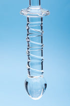 Clarity Elysian Swirl Glass Dildo