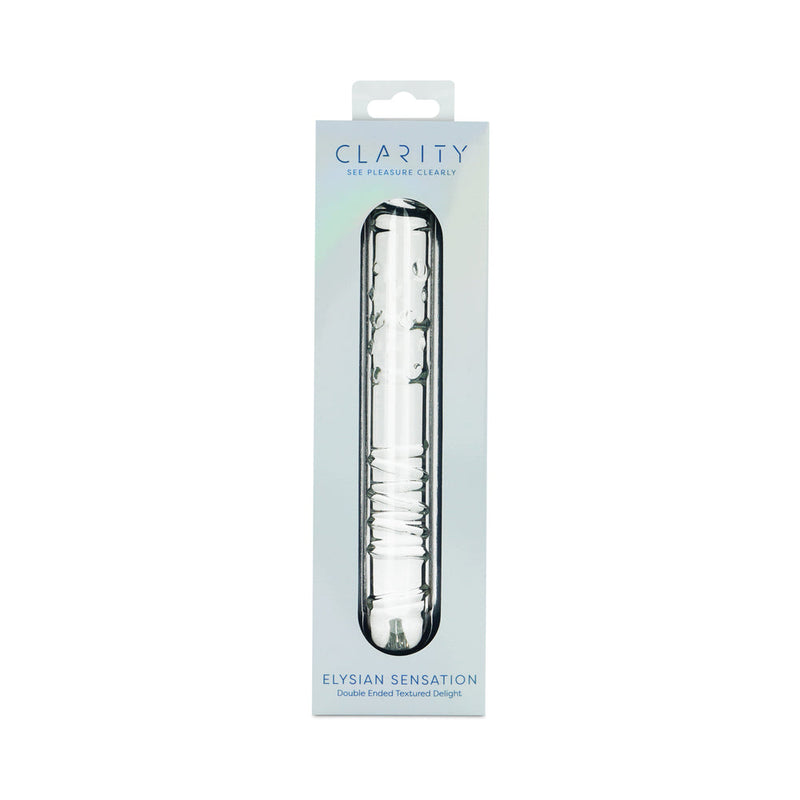 Clarity Elysian Sensation Glass Dildo