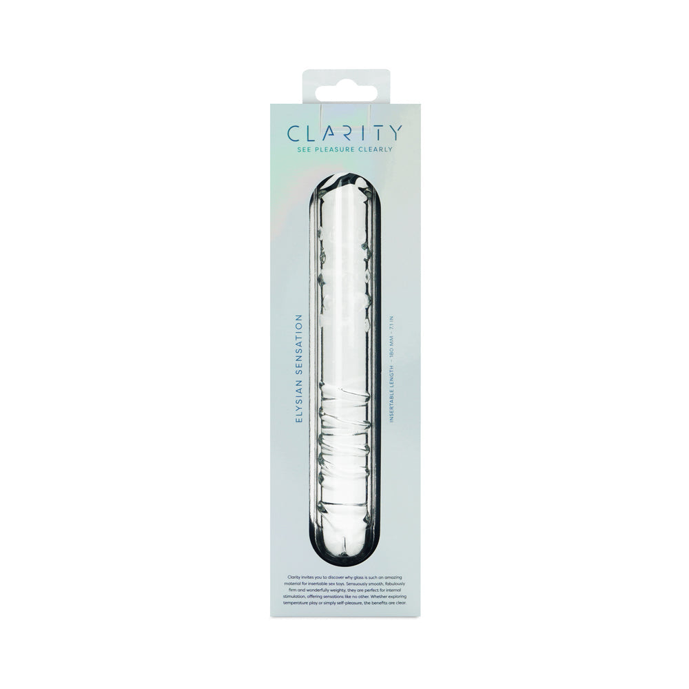 Clarity Elysian Sensation Glass Dildo