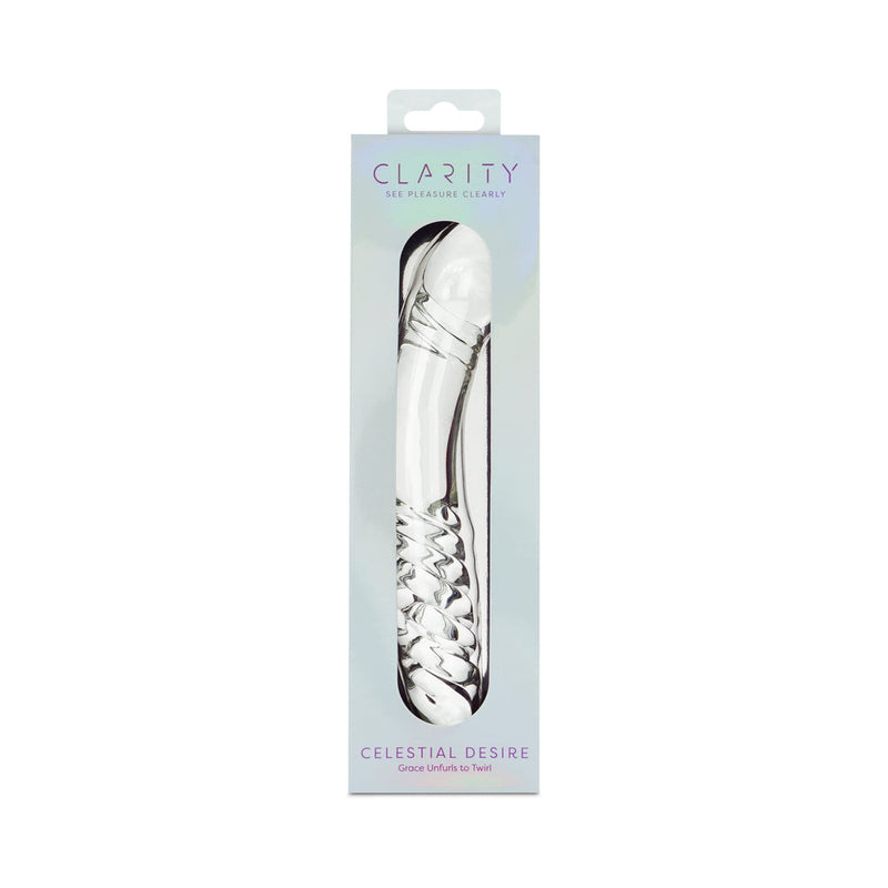 Clarity Celestial Desire Glass Dildo