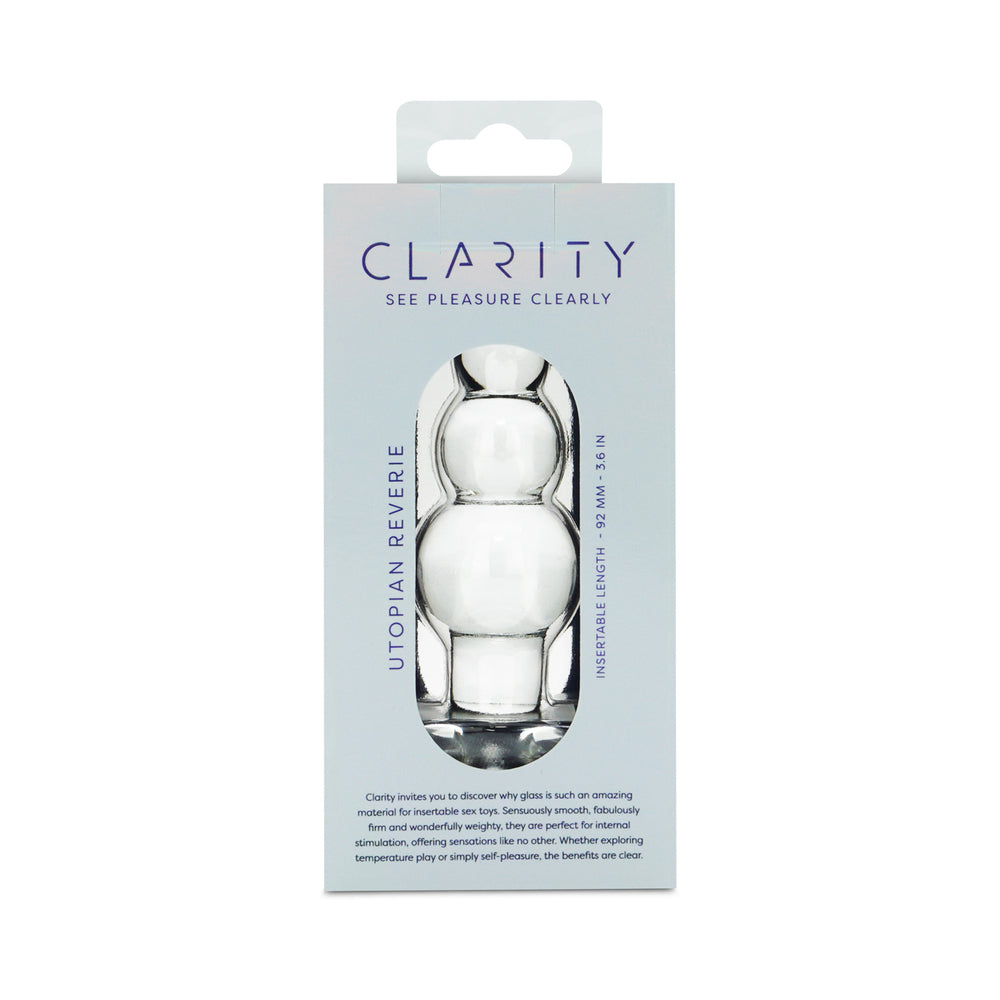 Clarity Utopian Reverie Glass Dildo