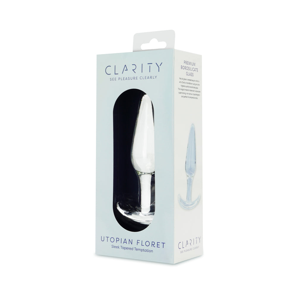 Clarity Utopian Floret Glass Plug